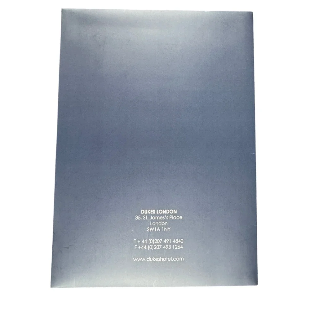 Dukes London Luxury Stationery Folder‎ Writing Set Navy Blue British Hotel